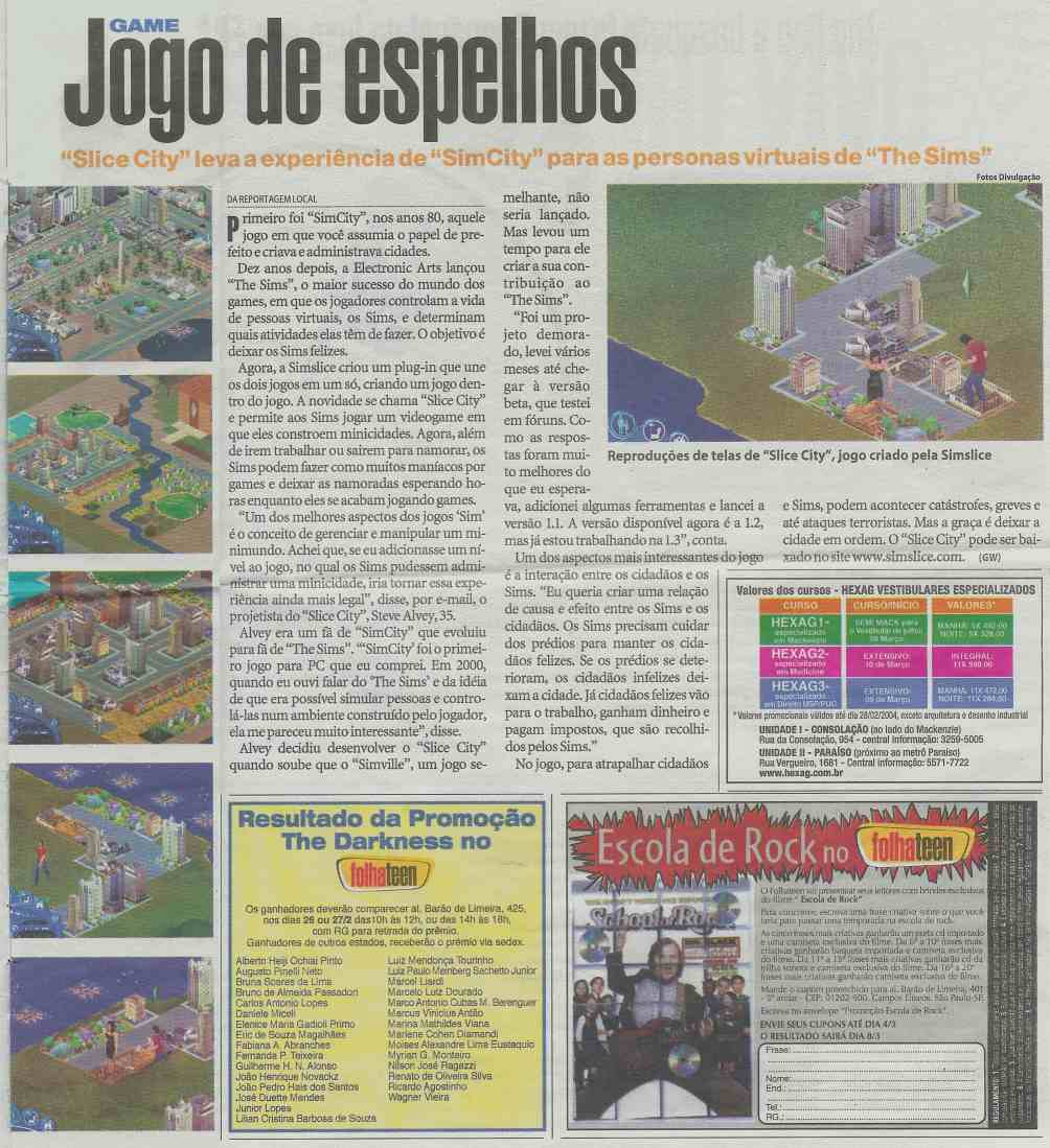 Newspaper Article in Brazilian Portugues